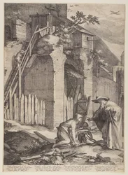 Prophet Elijah with the Widow Zarephath
