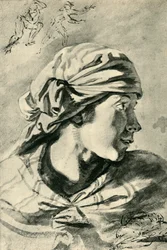 Head of a young woman, mid-late 17th century, 1943