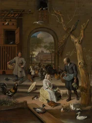 Portrait of Bernardina Margriet van Raesfelt, also known as "The Chicken Yard"