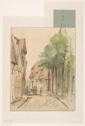 View of the Kirchenstrasze in Lingen