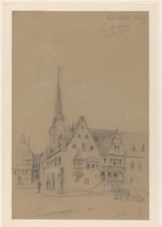 The Town Hall, with the Roelant, of Halberstadt