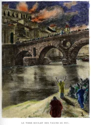 The Tiber rolled waves of fire