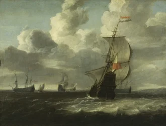 Seascape [Man of War Setting Out], c.1660