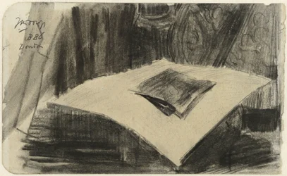 Print Lying on a Dark Background