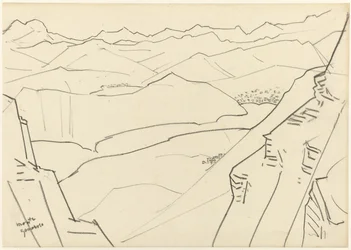 Sketch of a Mountain Landscape Monte Generoso