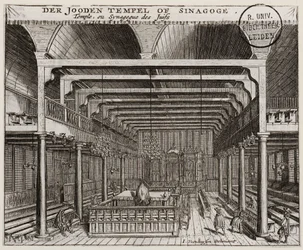 Interior of the Portuguese Synagogue in Amsterdam