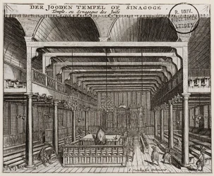 Interior of the Portuguese Synagogue in Amsterdam