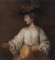 Flora by Rembrandt van Rijn
