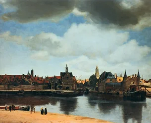 View of Delft, Netherlands, after the fire