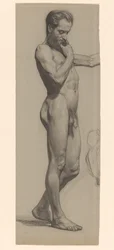 Standing Male Nude, Facing Right