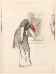 Standing Woman Before a Mirror