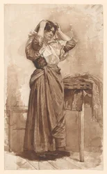 Young Woman at Her Toilet