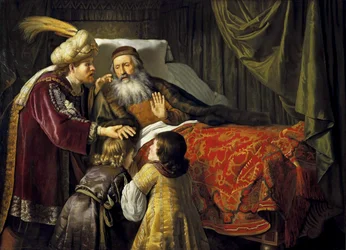 Jacob blessing the sons of Joseph