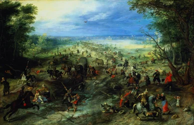 Raid on a Caravan of Wagons