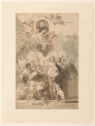 Frontispiece Design for Edward Simson, Chronicon Catholicon