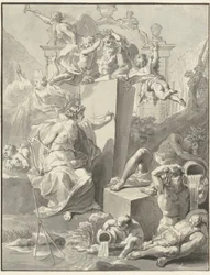 Design for the Title Page of W. van der Hoeven, Westermeer, 1721