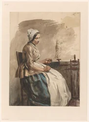 Spinning Young Woman