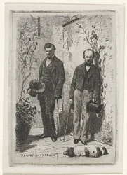 Self-Portrait with Frederik Hendrik Weissenbruch