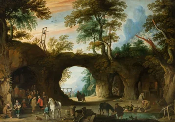 Pilgrimage Place in a Rocky Landscape