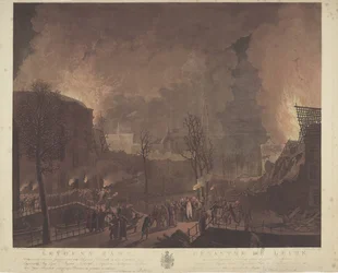 Disaster of Leiden, Caused by the Explosion of a Ship with Gunpowder, on January 12, 1807