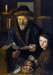 Winter Allegory, Philosopher and the Young Child