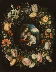 Madonna and Child in a Garland of Flowers, c. 1625