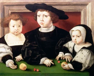The Children of King Christian II of Denmark, Norway and Sweden; John, Christina and Dorothea