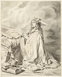 King David Kneeling in Prayer