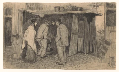 Figures at a Stall