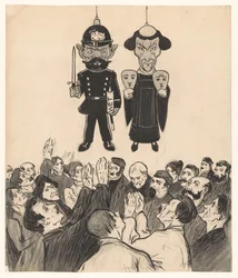 Policeman and Priest as Puppets