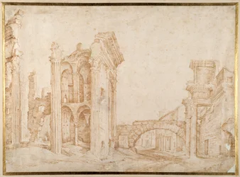 Ruins of the Ancient Forum of Nerva, Rome (