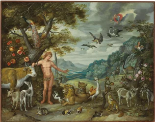 Adam Naming the Animals, from The Story of Adam and Eve