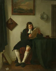 Interior with a Man Reading