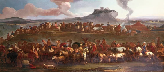 A Turkish Caravan in a Landscape