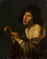 Portrait of a Boy with an Instrument