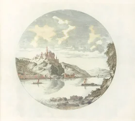 View of Rheinfels Castle on the Rhine