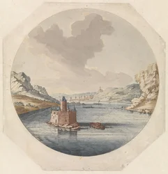 View of Pfalzgrafenstein Castle near Kaub