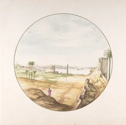 View of the Obelisk of Thutmosis III Seen from the Walls of Alexandria