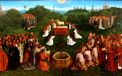Adoration of the Lamb from the Ghent Altarpiece