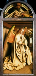 The Ghent Altarpiece. Adoration of the Mystic Lamb: The Archangel Gabriel
