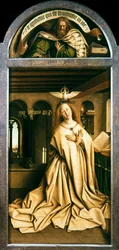 The Ghent Altarpiece. Adoration of the Mystic Lamb: Virgin Annunciate, 1432