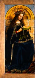 The Ghent Altarpiece. Adoration of the Mystic Lamb: Virgin Mary Enthroned