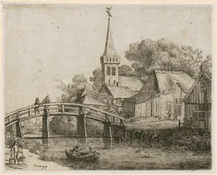 Wooden Bridge, Plate 4 from the Series “Various Landscapes”