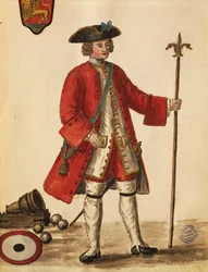 Bombista from Venetian ships, from illustrated book of costumes