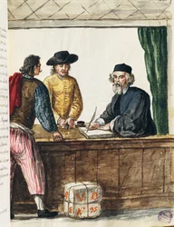 Distinguished merchant, illustration from Illustrated book of Venetian costumes