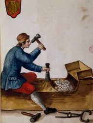 Worker at mint