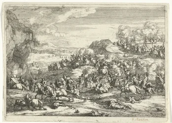 Landscape with Cavalry Battle (Landscapes)