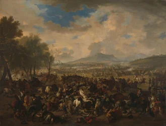 The Battle of Ramillies between the French and the Allied Powers, 23 May 1706