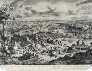 Battle Pictures from: Dumont et Rousset, Military History of Prince Eugene (1663–1736), Series of Eight Engravings