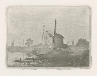 View of a Mill by the Water